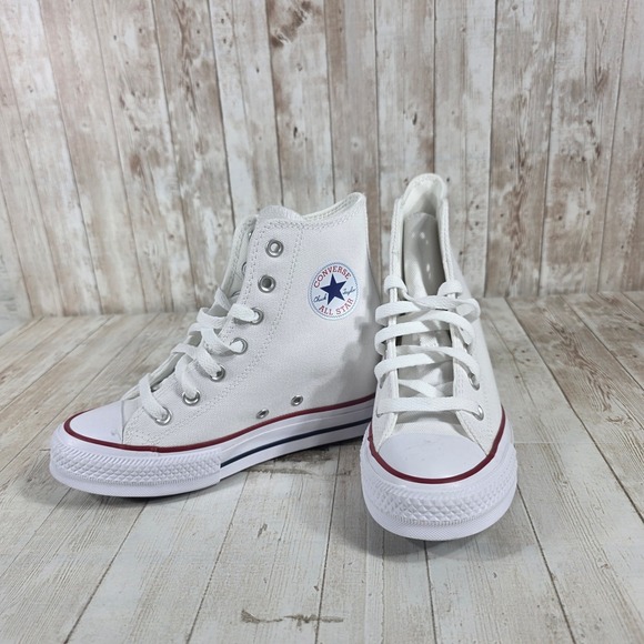 Converse Chuck Taylor All Star Wedge High Top Sneaker White Women's 5.5 - Picture 5 of 8